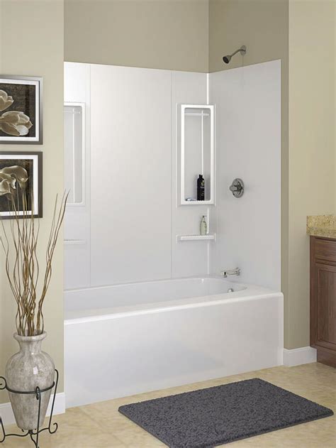 metal tub with enclosure|walls for existing bathtub.